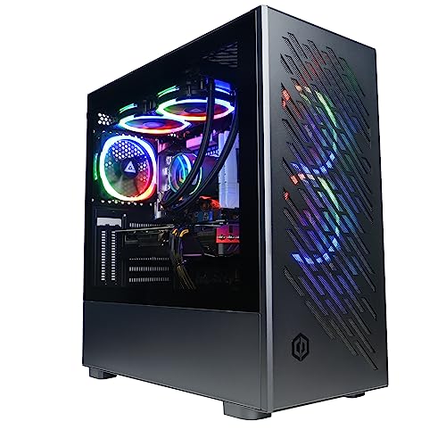 CYBERPOWERPC Luxe Gaming PC - Intel Core i9-11900KF, Nvidia RTX 3060 12GB, 32GB RAM, 1TB NVMe SSD, 650W 80+ PSU, Wi-Fi, Liquid Cooling, Windows 11, PC-008 Air RGB