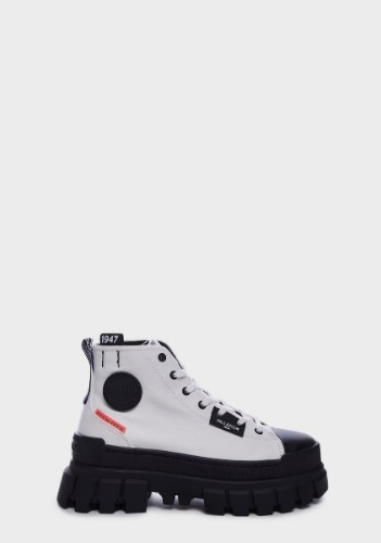Star White Revolt Hi Tx Platform Sneakers | US 7 1/2