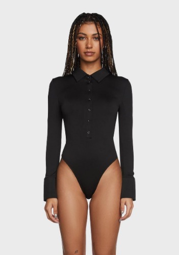 Gimme A Call Button-Up Bodysuit | Small