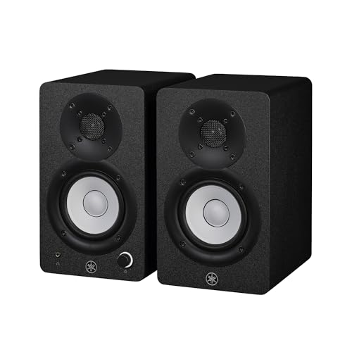 Yamaha HS3 Powered Studio Monitor in Black, Pair (HS3 B) - Monitor Speaker - 3.5" - Black - Monitor Pair