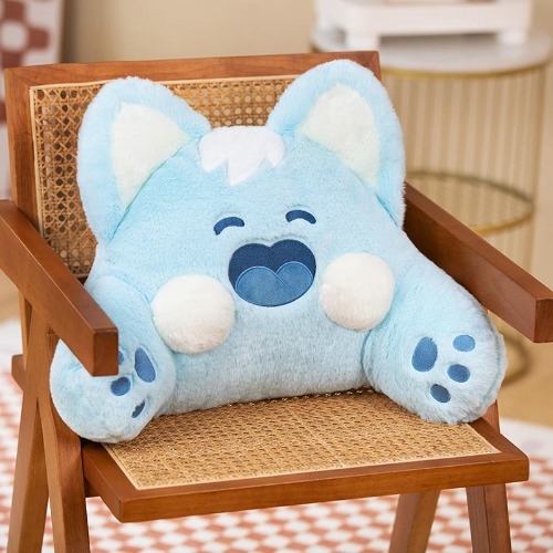 Cartoon Cat Plush: Adorable Decorative Home Pillow - Blue / 40*60cm