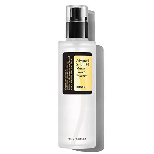 COSRX Snail Mucin 96% Power Repairing Essence 3.38 fl.oz 100ml, Hydrating Serum for Face with Snail Secretion Filtrate for Dull Skin & Fine Lines, Korean Skincare - Snail Essence