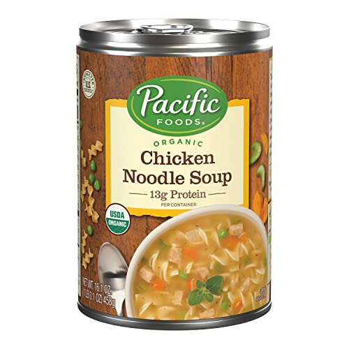 Pacific Foods Organic Chicken Noodle Soup, 16.1 OZ - Chicken Noodle - 1.01 Pound (Pack of 1)