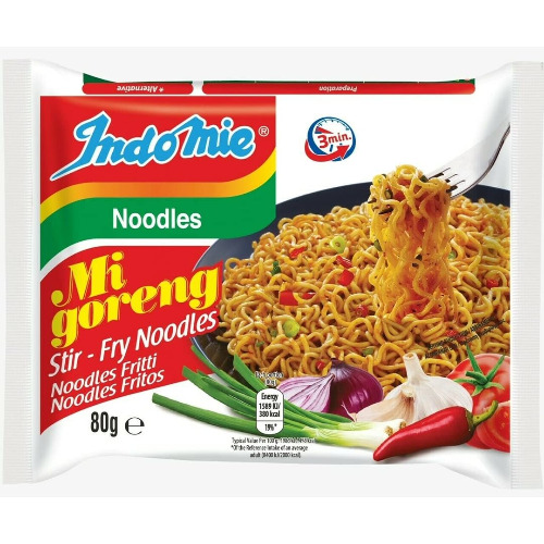 Indomie Mi Goreng Instant Stir Fry Noodles, Halal Certified, Original Flavor, 10 Count (Pack of 1) - 10 Count (Pack of 1) Original
