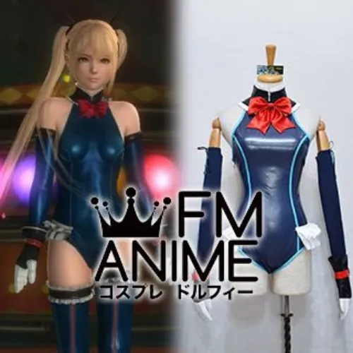 Dead or Alive 5 Marie Rose Blue Bodysuit Cosplay Costume