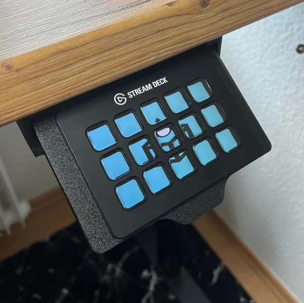 Elgato Stream Deck MK.1 MK.2 Under Desk Mount | Stream Deck Slide out 15 keys