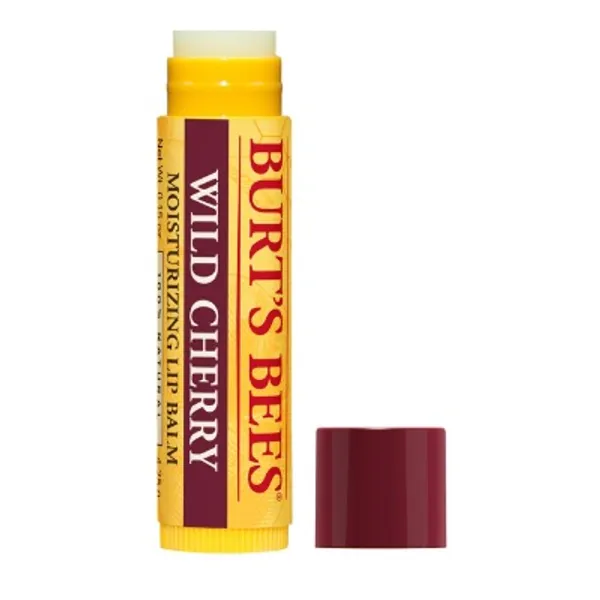 Burt's Bees 100% Natural Moisturizing Lip Balm, Wild Cherry - 1 Tube