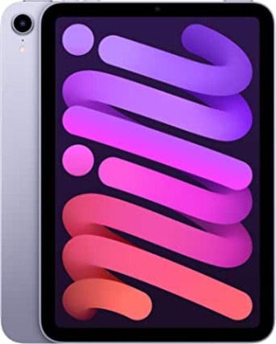 Apple iPad Mini (6th Generation): with A15 Bionic chip, 8.3-inch Liquid Retina Display, 64GB, Wi-Fi 6, 12MP front/12MP Back Camera, Touch ID, All-Day Battery Life – Purple - WiFi Purple 64GB