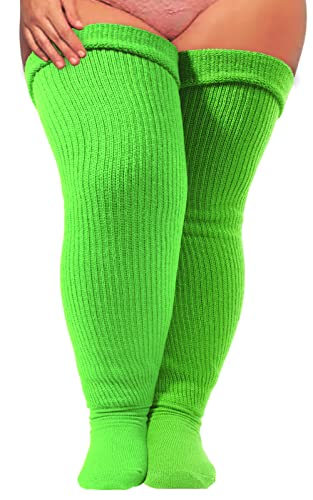 Thigh High Socks  - Neon Green