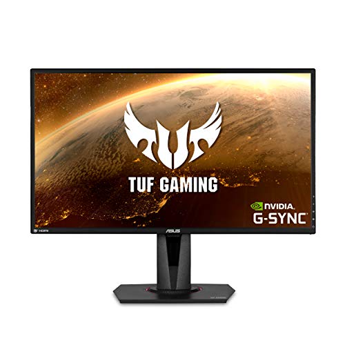 ASUS TUF Gaming 27" 2K HDR Gaming Monitor (VG27AQ) - QHD (2560 x 1440), 165Hz (Supports 144Hz), 1ms, Extreme Low Motion Blur, Speaker, G-SYNC Compatible, VESA Mountable, DisplayPort, HDMI ,Black - 27" IPS QHD 1ms 165Hz G-SYNC - Monitor