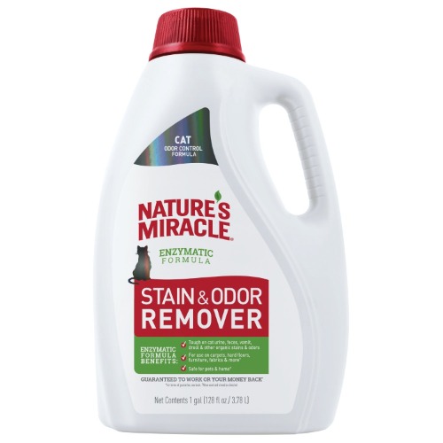 Nature's Miracle Stain and Odor Remover Cat, Odor Control Formula, Pour - 128 Fl Oz (Pack of 1)