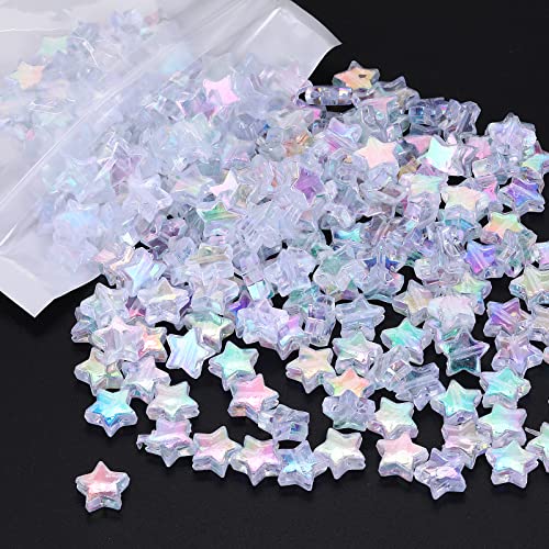 220Pcs 10mm - Acrylic Star Beads 