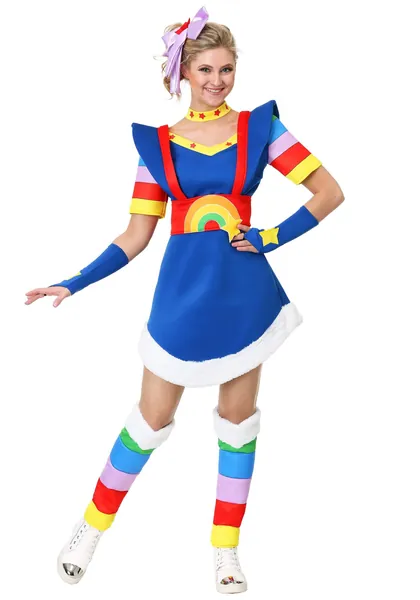 Adult Rainbow Brite Costume Women's Rainbow Brite Costume - X-Large