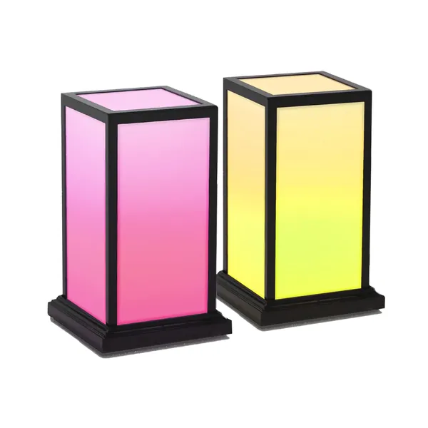 Friendship Lamp – Modern Design - Wi-Fi Touch Lamp LED Light for Long-Distance, Connection, Relationship, Friendship, Gift, Over 200 Colors, App Setup, Handmade in USA by Filimin - Set of 2 - Set of 2