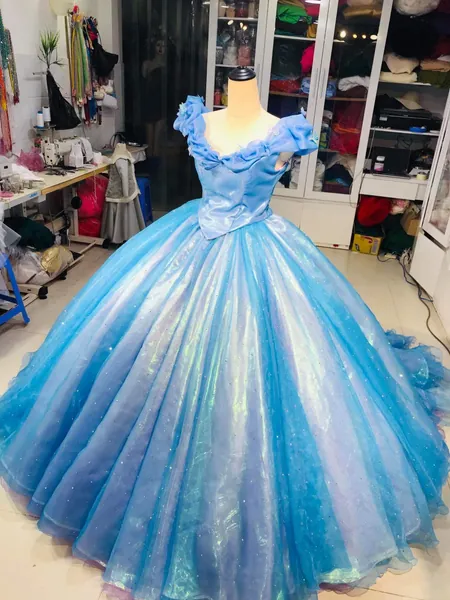 Cinderella Live Action, Cinderella Dress, Disney Princess Inspired, Cinderella Live Action Adult Costume, Blue Cinderella Dress,
