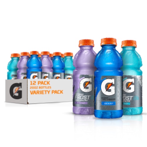 Gatorade Original Thirst Quencher 3-Flavor Frost Variety Pack, 20 Fl Ounce - Pack of 12 - Frost Variety Pack