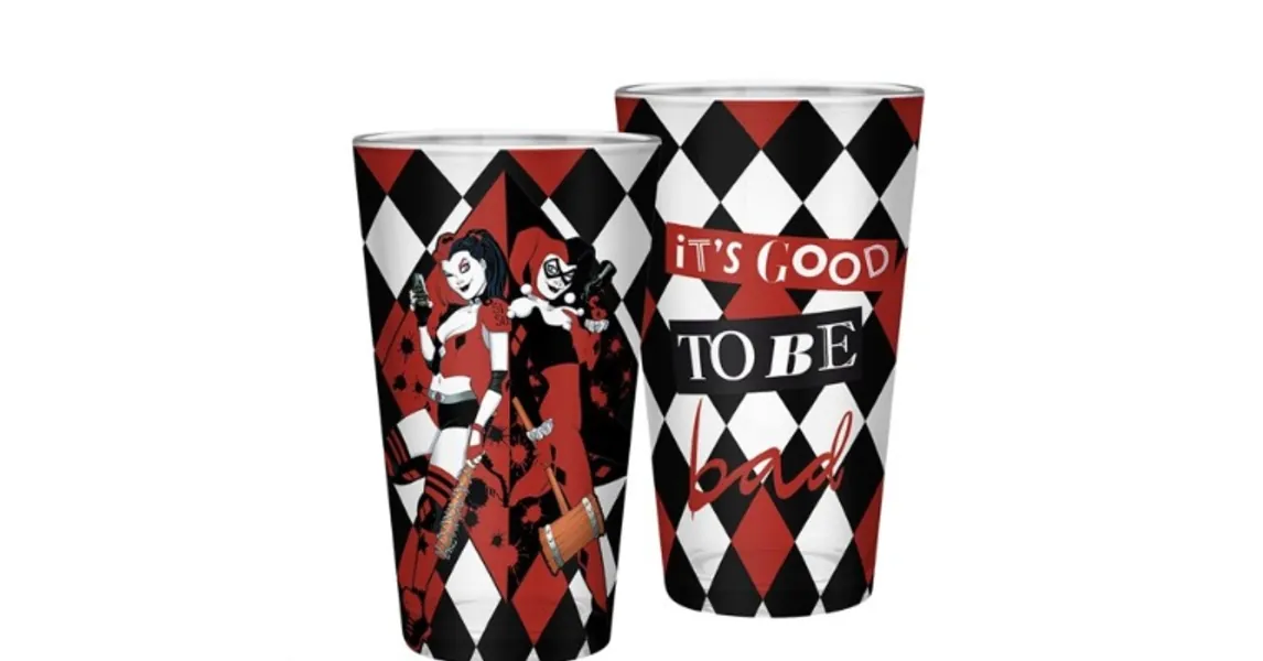 DC Harley Quinn prémium üvegpohár 400 ml