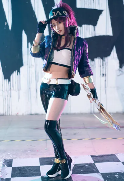 League of Legends KDA Pop Star Akali Cosplay