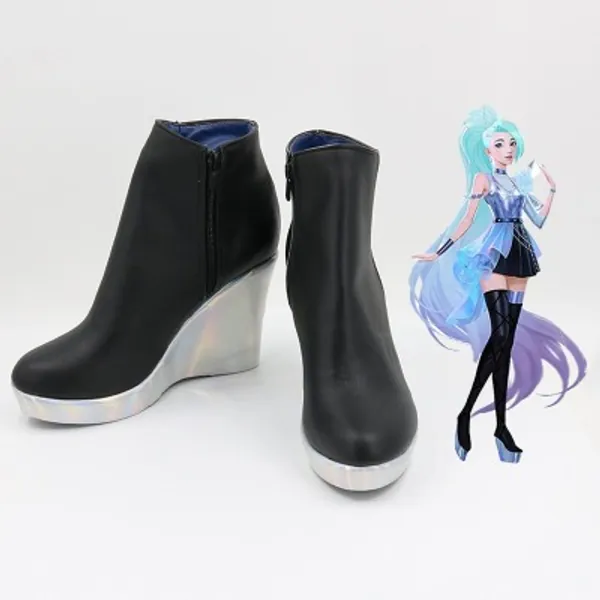 KDA All Out Seraphine High Heels Boots - AliExpress