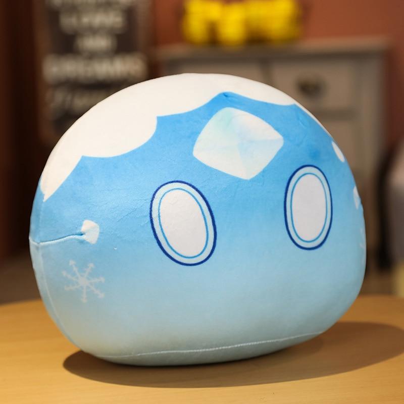 Genshin Slime Plushies (7 Variants, 3 Sizes) - Standard (12″ / 30cm) / Cryo Slime