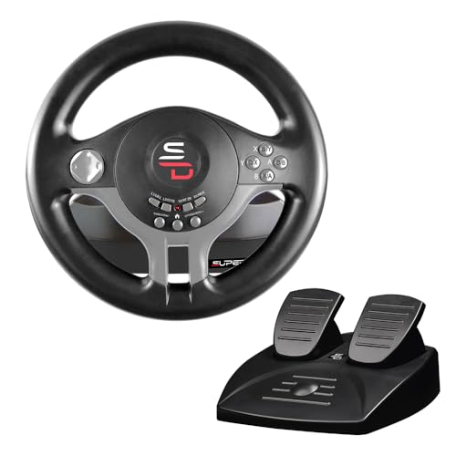 Superdrive - SV250 Racing steering wheel with pedals and gearshift paddles for nintendo Switch - Ps4 - xbox Seie X/S, Xbox One - PC - SV200