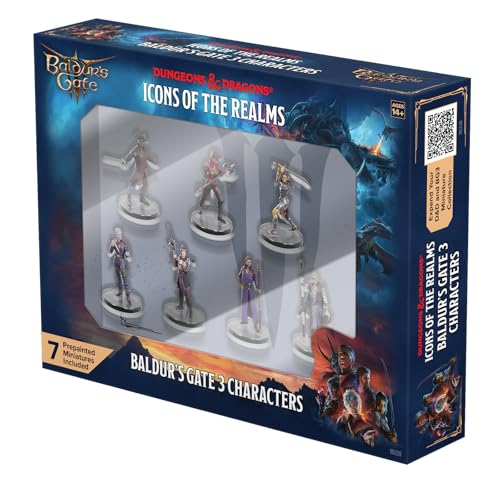 WizKids D&D Icons of The Realms: Baldur's Gate 3 - Character Boxed Set | Dungeons and Dragons Figures | Pre-Painted - Plastic - Character Boxed Set