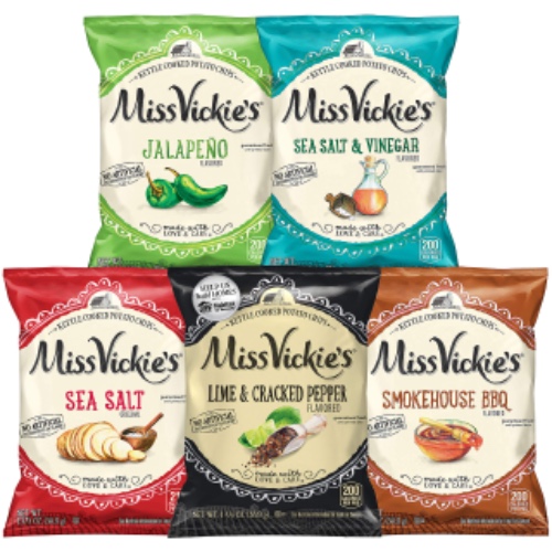 Miss Vickie's Kettle Cooked Potato Chip Variety Pack (Assortment May Vary), 1.375 Ounce (Pack of 28)