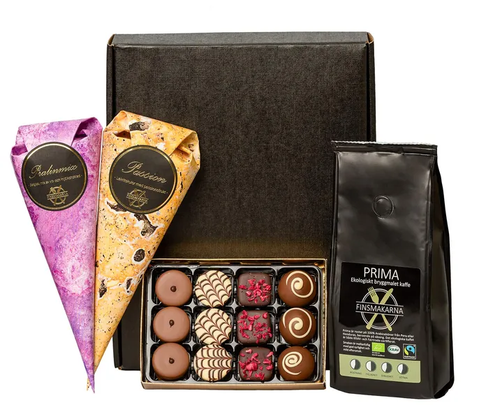 Finsmakarlådan choklad & lakrits, exklusiv presentlåda