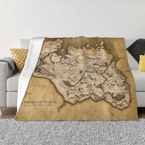 Skyrim Blanket Soft Warm Throw Blankets 50"x40" for Bedroom Couch Travelling