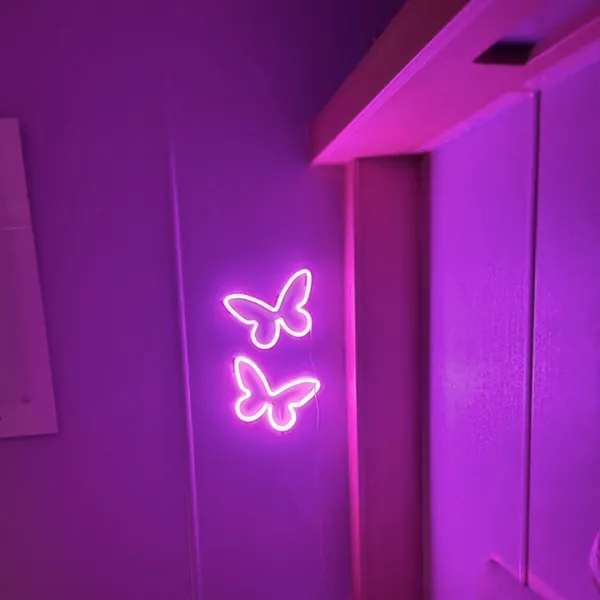 Butterfly Mini Neon Light - Dimmer - Wall Light Decoration Lamp - Custom Neon Signs For Business Home Events