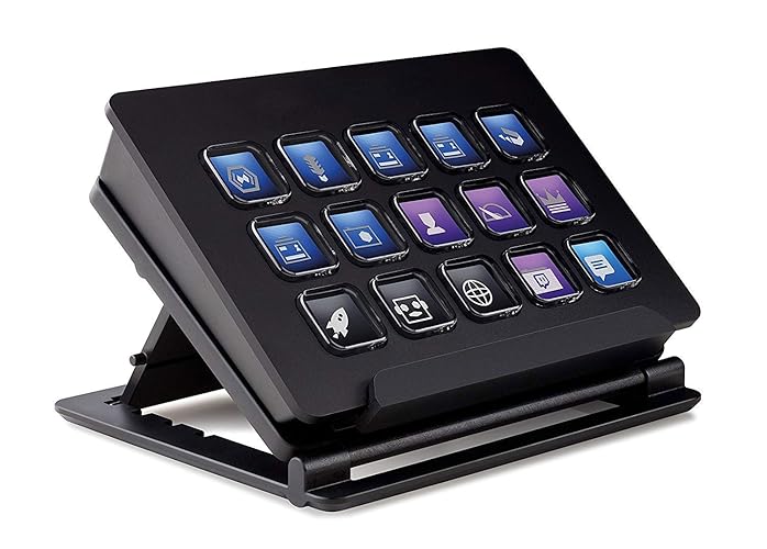Elgato Stream Deck Classic - Live production controller with 15 customizable LCD keys and adjustable stand, trigger actions in OBS Studio, Streamlabs, Twitch, YouTube and more, works with PC/Mac