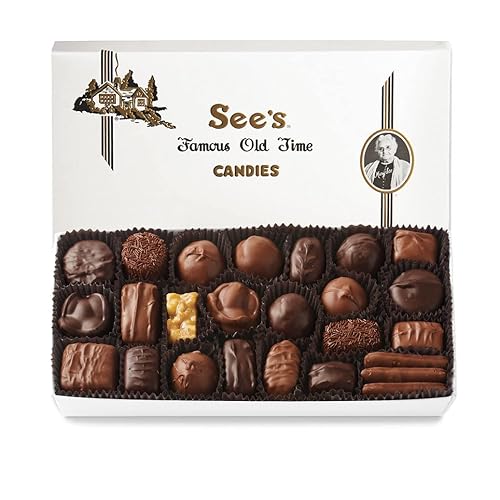 See's Candies Assorted Chocolates (1 Pound (Pack of 1), White Gift Wrap) - 1 Pound (Pack of 1) - White Gift Wrap