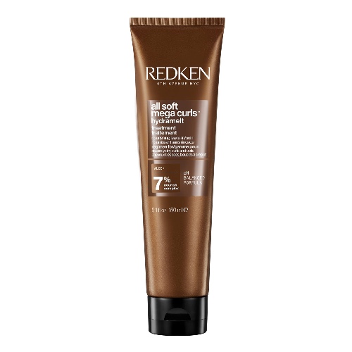 Redken Leave-In hårkräm för lockigt eller frissigt hår, återupplivar och återfuktar torrt hår, med aloe vera, alla mjuka mega curls hydramelt, 150 ml