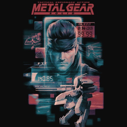 Metal Gear Solid | Unisex L / Vintage Black