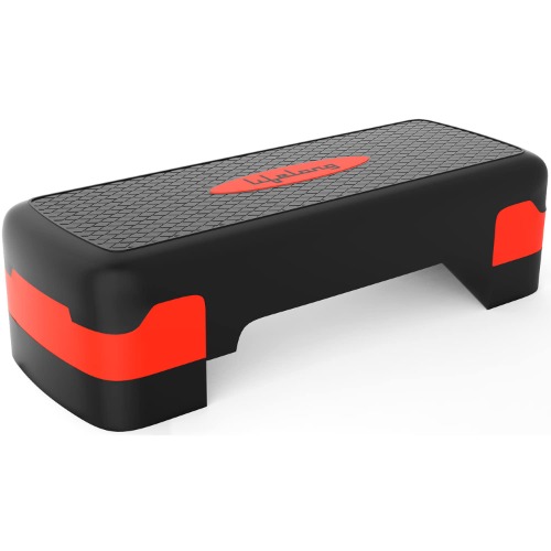 Lifelong LLAS01 Polypropylene Aerobics Stepper (Black and Red) - Fitness Stepper