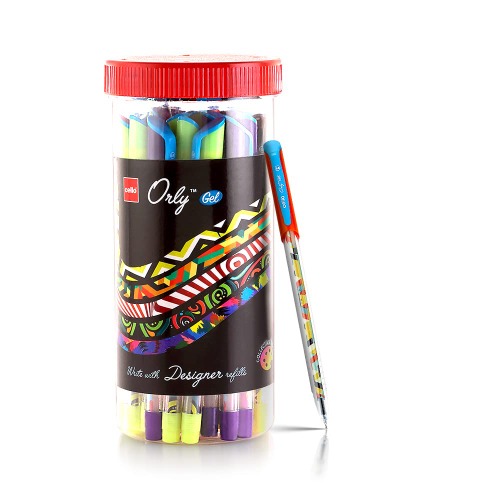 GEL PENS SET - 25 BLUE & 5 BLACK