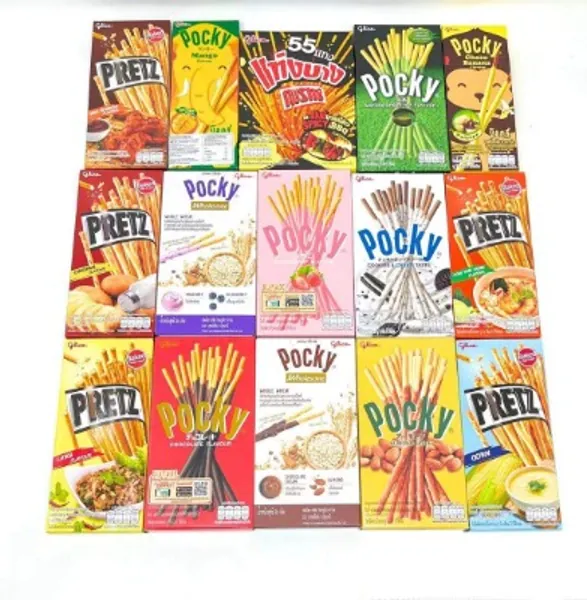 Pocky Biscuit Stick Pretz Biscuit Stick 15 Flavor Variety Pack (Pack of 15)