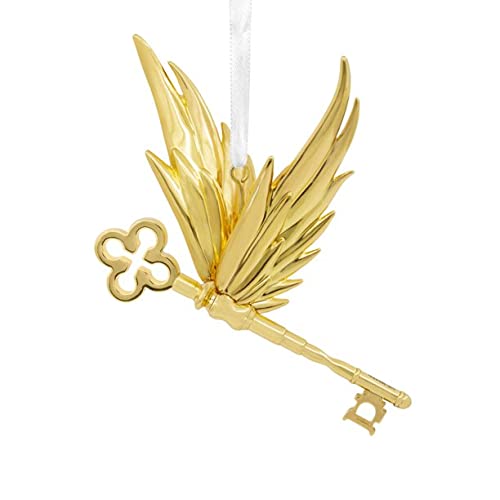 Hallmark Harry Potter Premium Metal Winged Key Christmas Ornament Exclustive (Golden Winged Key) - Golden,gold