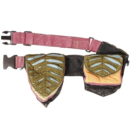 Pixie Three pocket Hip Festival fanny pack Waist Belt Bag Multi