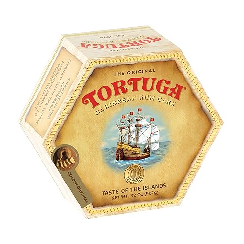 TORTUGA Caribbean Original Rum Cake with Walnuts - 32 oz Rum Cake - The Perfect Premium Gourmet Gift for Gift Baskets, Parties, Holidays, and Birthdays - Great Cakes for Delivery - Original - 32 Ounce (Pack of 1)