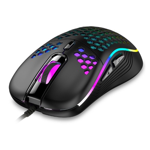 Wired Gaming Mouse 7200 DPI with 7 Colors & 4 Adjustable DPI Levels | black