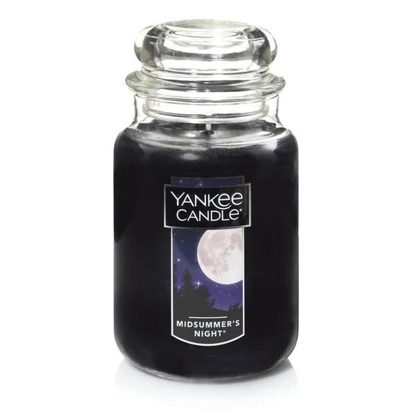 Yankee Candle MidSummer's Night Scented, Classic 22oz Large Jar Single Wick Candle, Over 110 Hours of Burn Time - MidSummer's Night Classic Large Jar