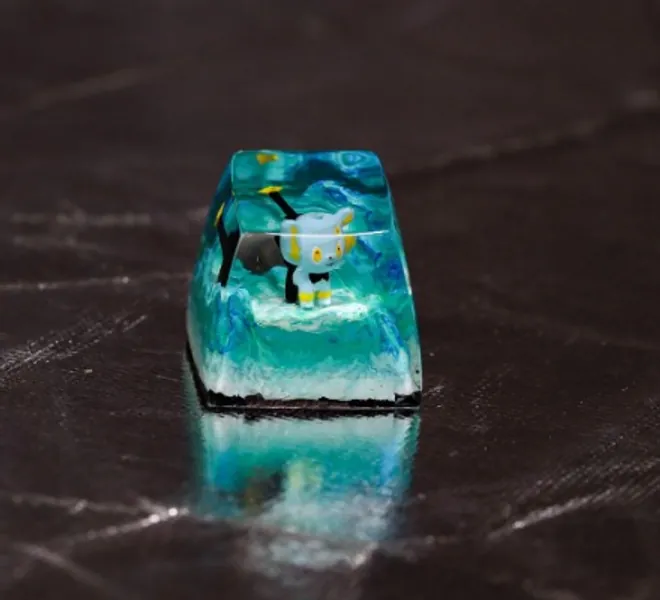 Shinx Pokemon artisan keycap - Hirosart - Keycaps studio