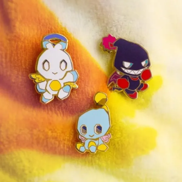 Sonic Chao Enamel Pin hero Dark & Normal | Etsy