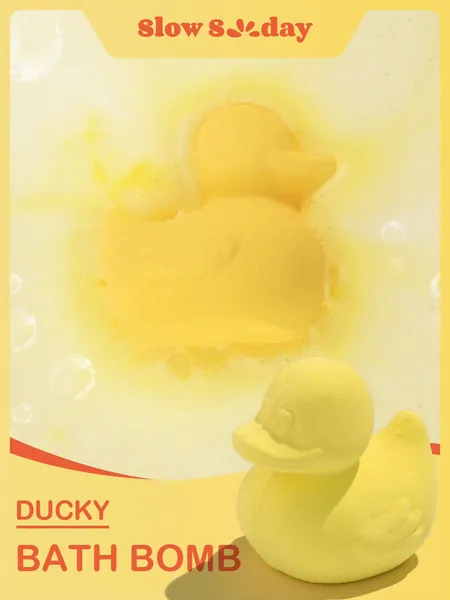 SlowSunday Grapefruit Scented Ducky Bath Bomb-100g