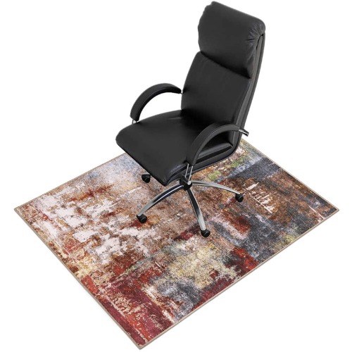 Anidaroel Office Chair Mat for Carpeted and Hard Floor, 120 X 150cm Multi-Purpose Low Pile Carpet Mat Protector, Anti-Slip Desk Chair Mat for Home Office
