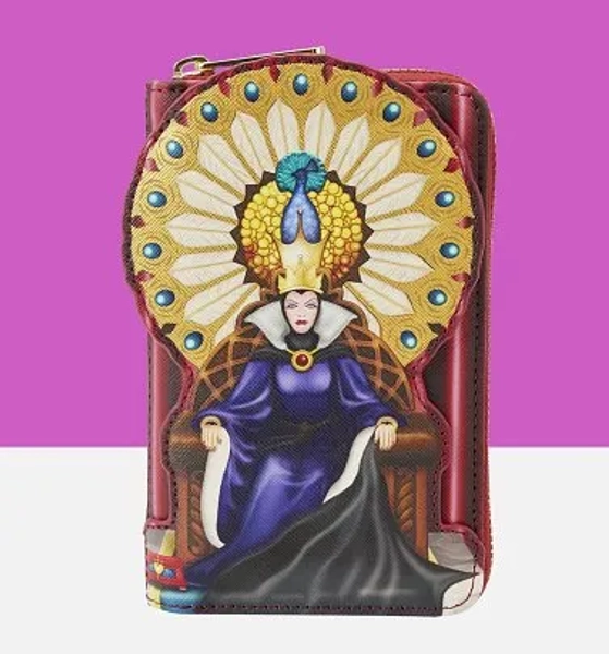 Loungefly Disney Snow White Evil Queen Throne Zip Around Wallet