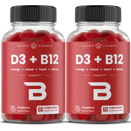 Vitamin D3 & B12 Gummies - 2 Pack