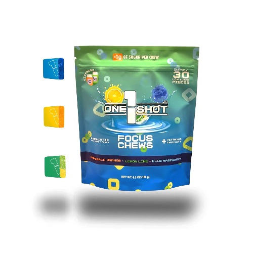 Assorted Focus Chews | Nootropics, Vitamins & Immunity (Approx. 30 Pieces - 3 Flavors)