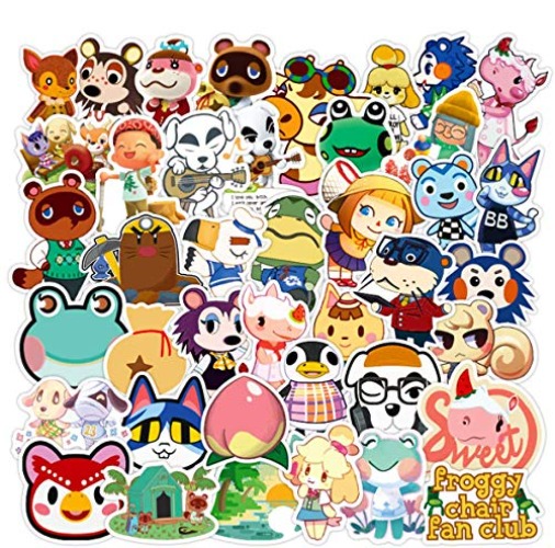 Animal Crossing Stickers, 100 Pcs Popular Game Stickers Animal Crossing New Horizons Stickers for Water Bottle Laptop,Waterproof Vinyl Stickers Decals for Kids, Girls, Teens